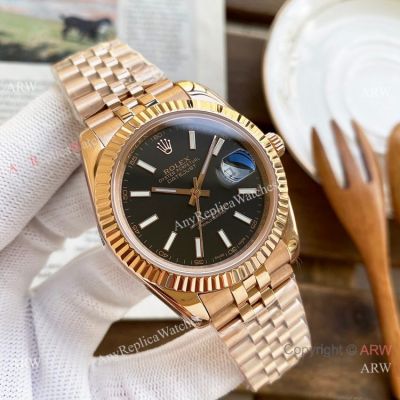AAA Replica Rolex DateJust 40mm Rose Gold Jubilee Watches  Movement
